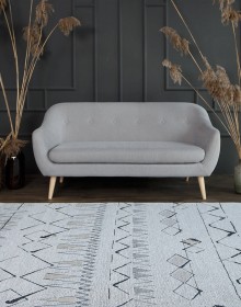 Синтетичний килим ALMINA 127506 2-beige - высокое качество по лучшей цене в Украине.